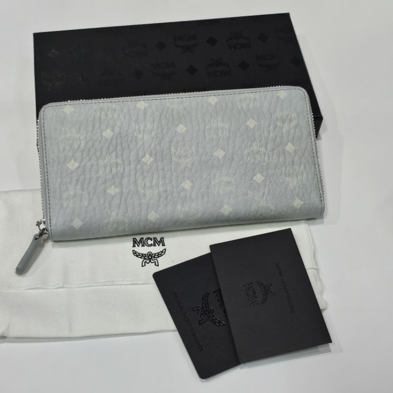 ✔ ของแท้ 100% ✧.* New พร้อมส่ง ✧.* กระเป๋าสตางค์ ใบยาว ซิปรอบ MCM