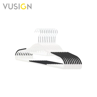 Vusign ไม้แขวน ไม้แขวนเสื้อ ไม้แขวนเสื้อมินิมอล ที่แขวนเสื้อ ขอบกันลื่น Coat Hanger