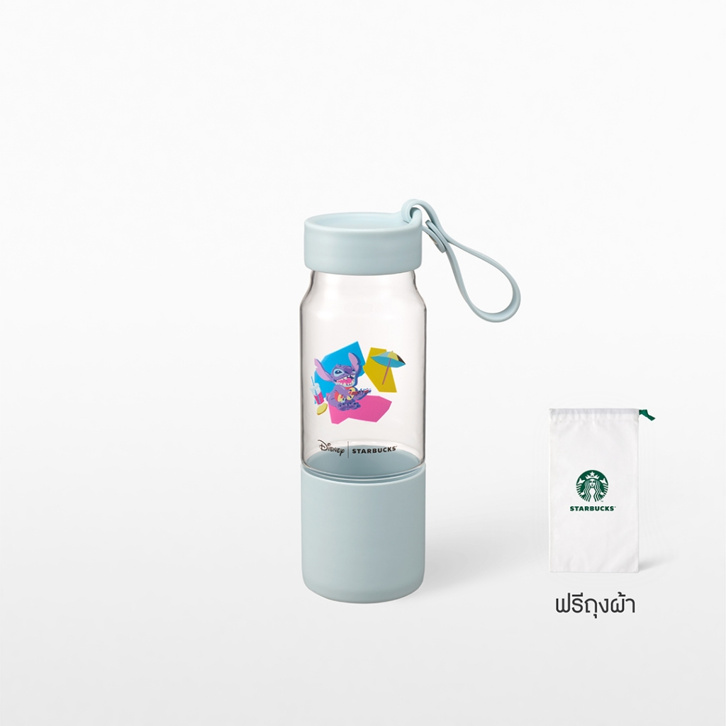Starbucks Stitch Water Bottle 16oz. ขวดน้ำสตาร์บัคส์ ขนาด 16ออนซ์ A11152628