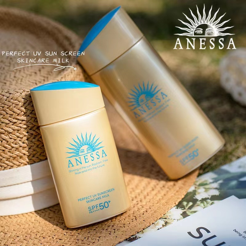 ครีมกันแดด Anessa ทาหน้า Perfect UV Sunscreen skincare milk SPF50++++ 60 ml สูตรน้ำนมผลิตภัณฑ์ดูแลผิ