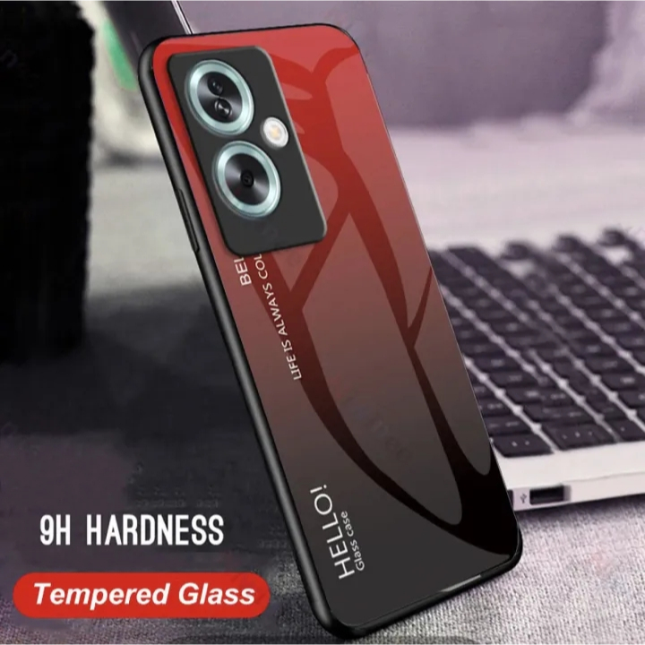 เคสโทรศัพท์ Case Oppo Reno11F 5G เคสกระจกสองสี เคสเงาไล่สี