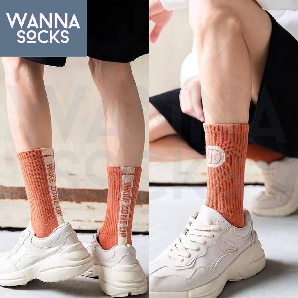 ส่งจากไทย!! ถุงเท้ากีฬา Basketball สีพื้น ข้อกลาง ถุงเท้าสตรีท ทำจากผ้าฝ้าย A46 - รูปที่ 5