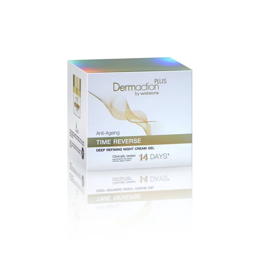 Exp.12/24 | Dermaction Plus by Watsons Anti-Ageing Time Reverse Deep Refining Night Cream Gel 45m