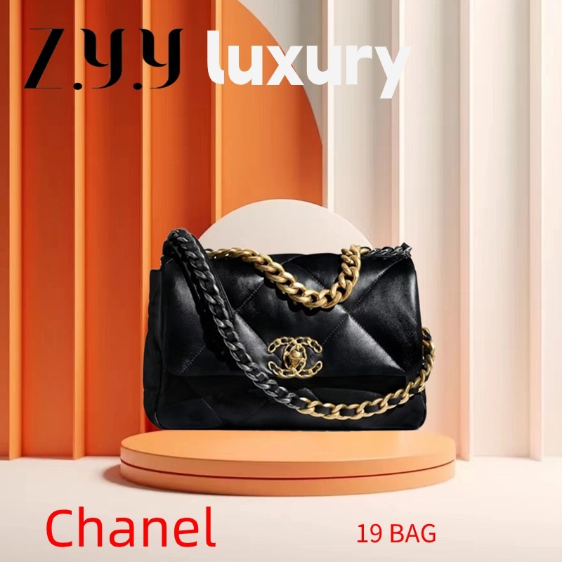 New Hot sales ราคาพิเศษ Ready Stock Chanel/19BAG /กระเป๋าถือ/กระเป๋าสะพาย/ของแท้ 100%