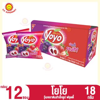 [ 1 แพ็ค ] ยูไนเต็ด โยโย่ เจลลี่ ฟรุตตี้ กล่อง 12 ซอง