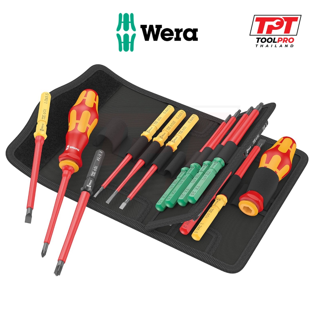 Wera ชุดไขควงกันไฟฟ้า, Screwdriver Set, KK VDE 17 Universal 1 Tool Finder (05006611001)