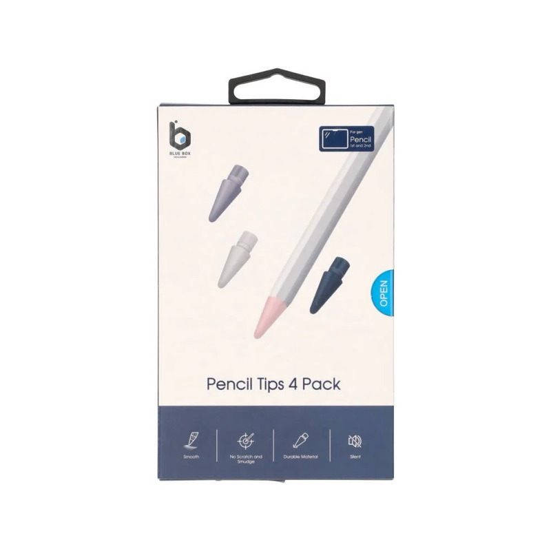 หัวปากกาไอแพด Blue Box Stylus Apple Pencil Tips Gen1/2 - 4 pcs.