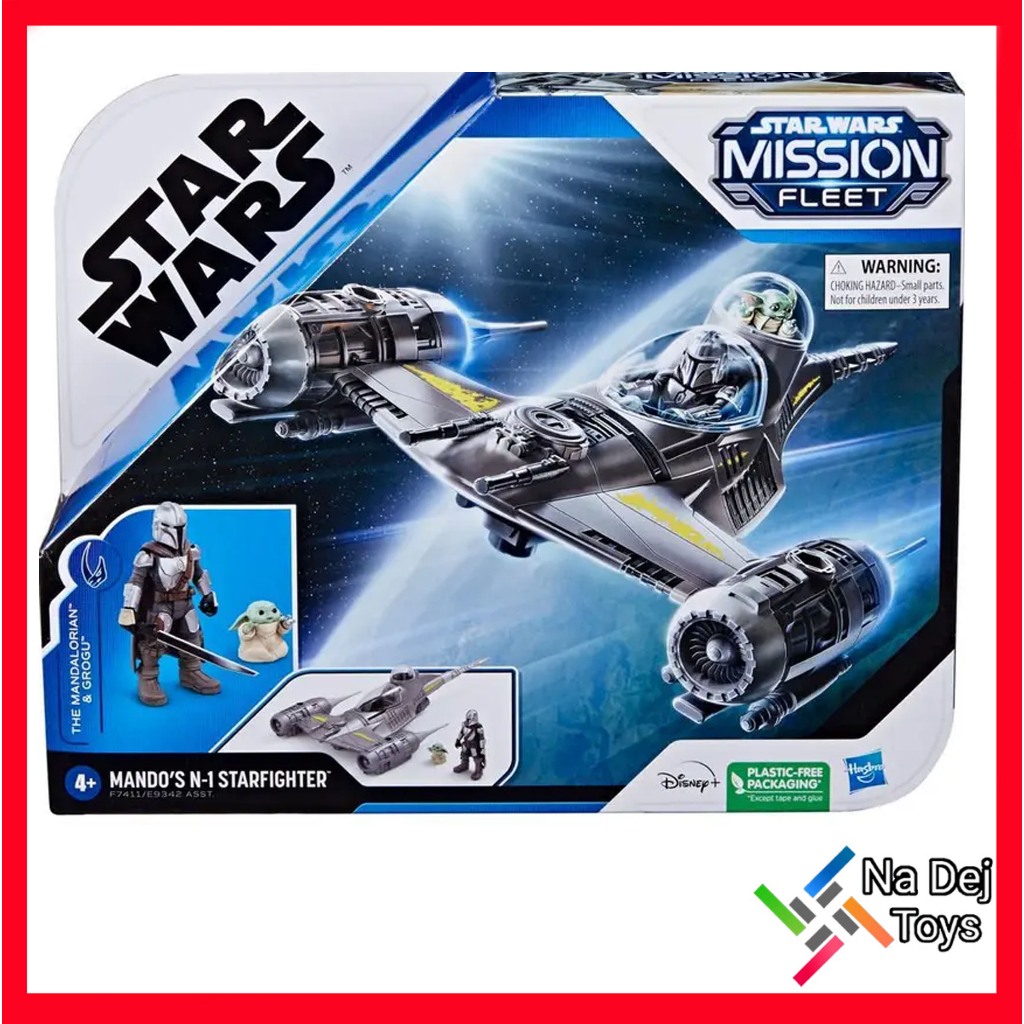 Star Wars Mission Fleet Mando's N-1 Starfighter Figure สตาร์วอร์ส มิชชั่นฟลีท แมนโด ยานเอ็นวัน สตาร์