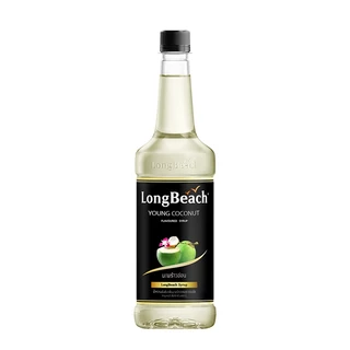 ลองบีชไซรัป มะพร้าวน้ำหอม ขนาด 740 มล. Longbeach Young Coconut Syrup น้ำเชื่อม/ น้ำหวาน/ น้ำผลไม้เข้มข้น