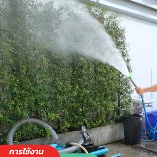 ปั๊มน้ำแบตลิเธียม ปั๊ม4 สูบ 21V (เครื่องอย่างเดี่ยว) Nakitaแบตในตัว + สายยืด-หด 23ม แบตใหญ่ เครื่องพ่นยาปั้มพ่นยาแบตเตอร