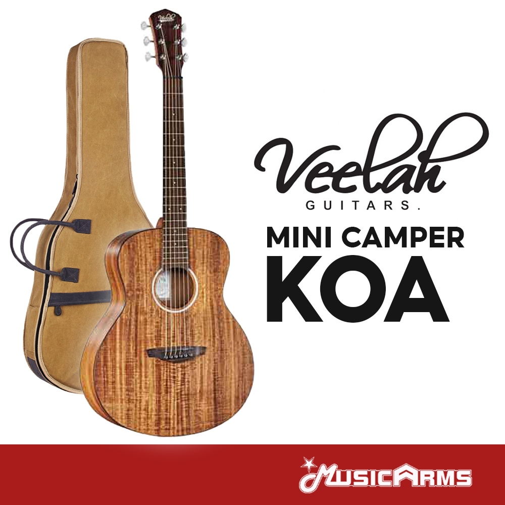 Veelah Mini Camper Koa กีต้าร์โปร่ง แถมฟรีกระเป๋า
