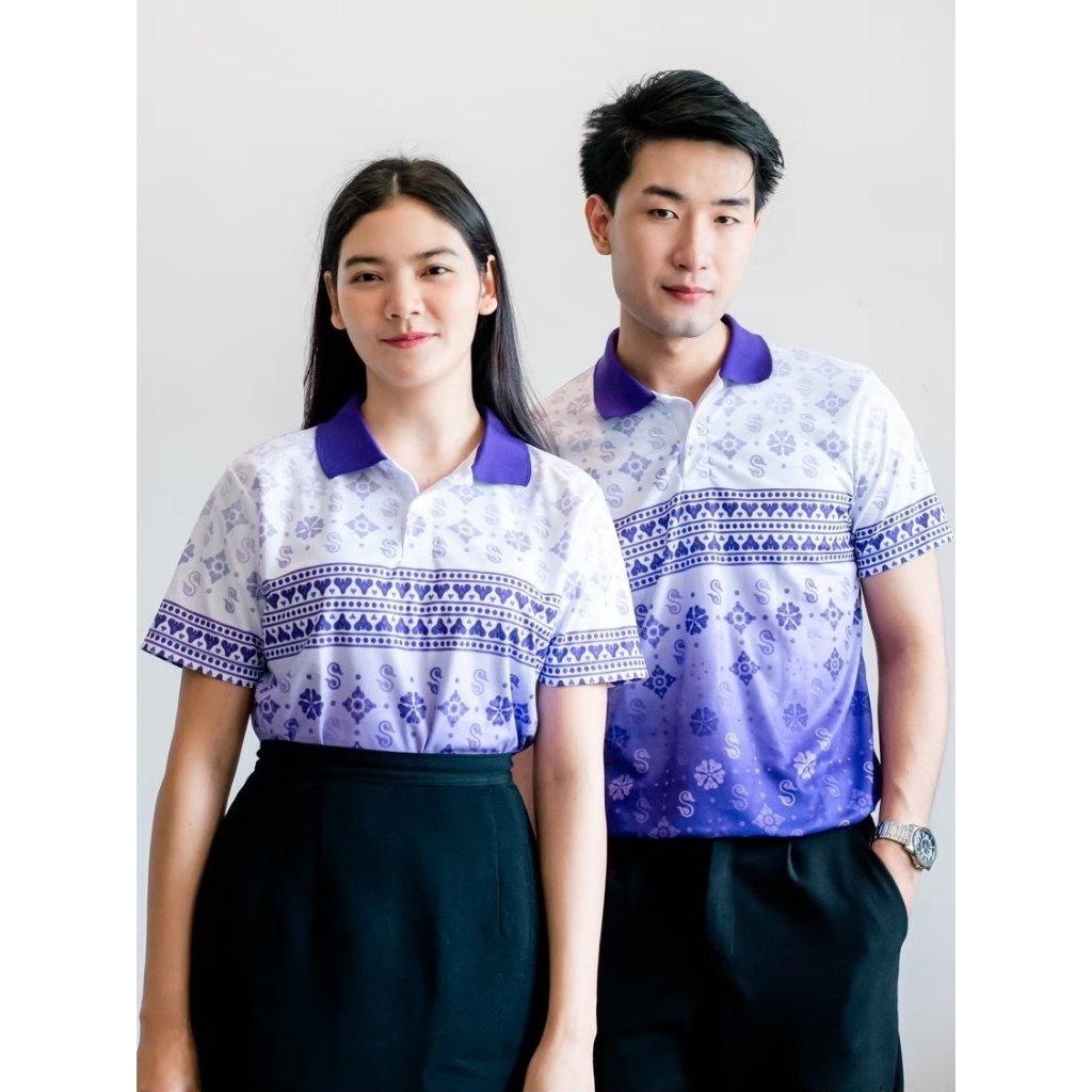 SK-SPORT🔺คอโปโลลายไทย-01  (S-8XL)