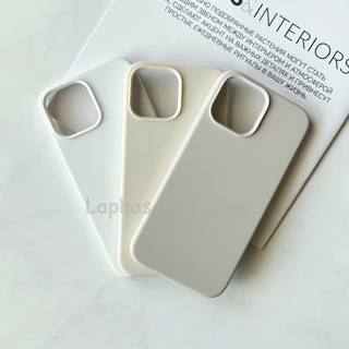 i7-17Promax เคสซิลิโคน Silicone Case สีครีม สีเทาอ่อน สีขาว พร้อมส่ง
