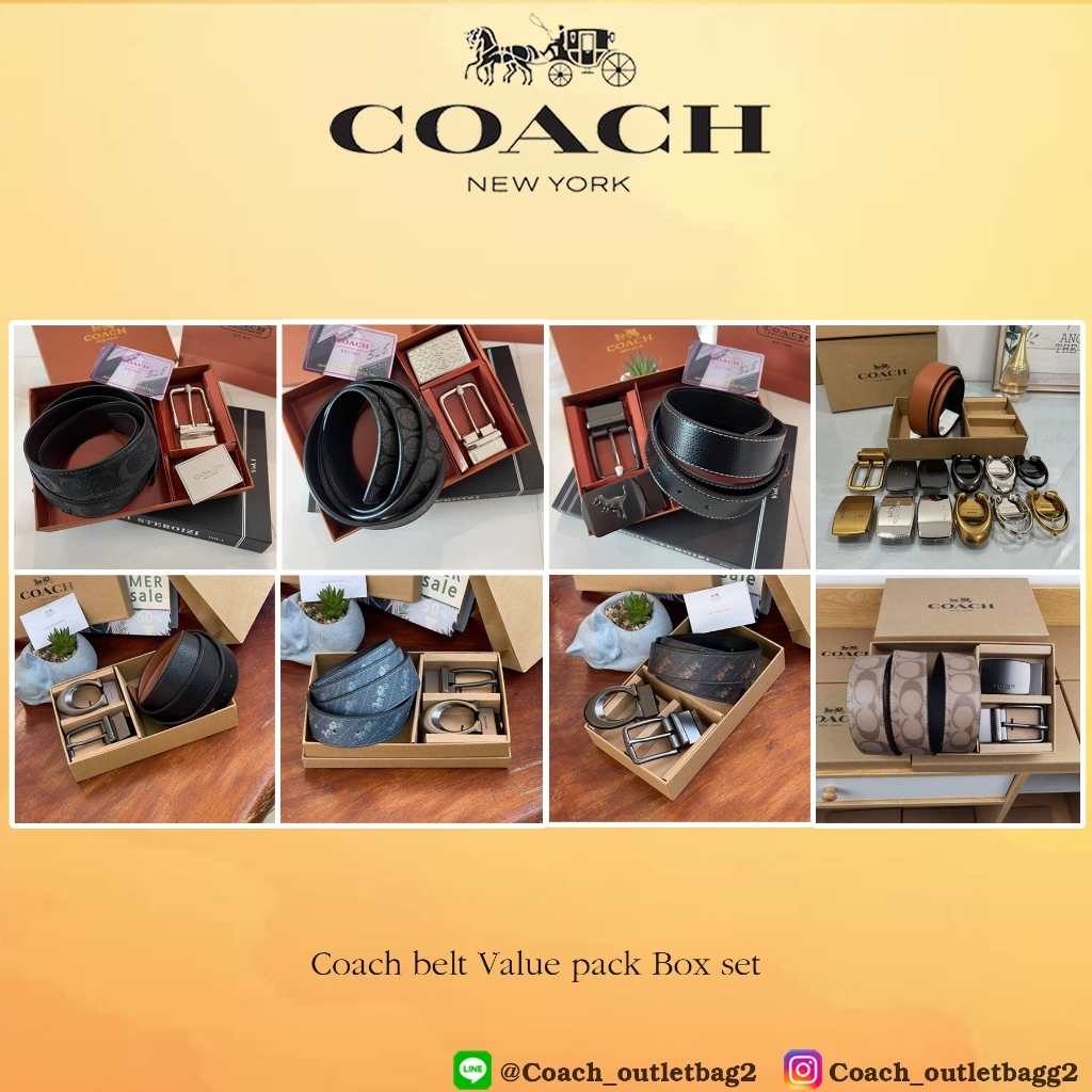 Coach belt Value pack Box set