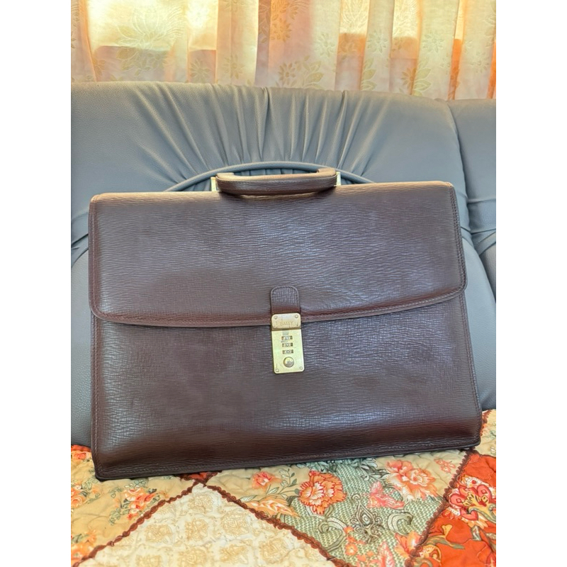 พร้อมส่ง**กระเป๋าใส่เอกสาร Bally แท้มือสอง💯