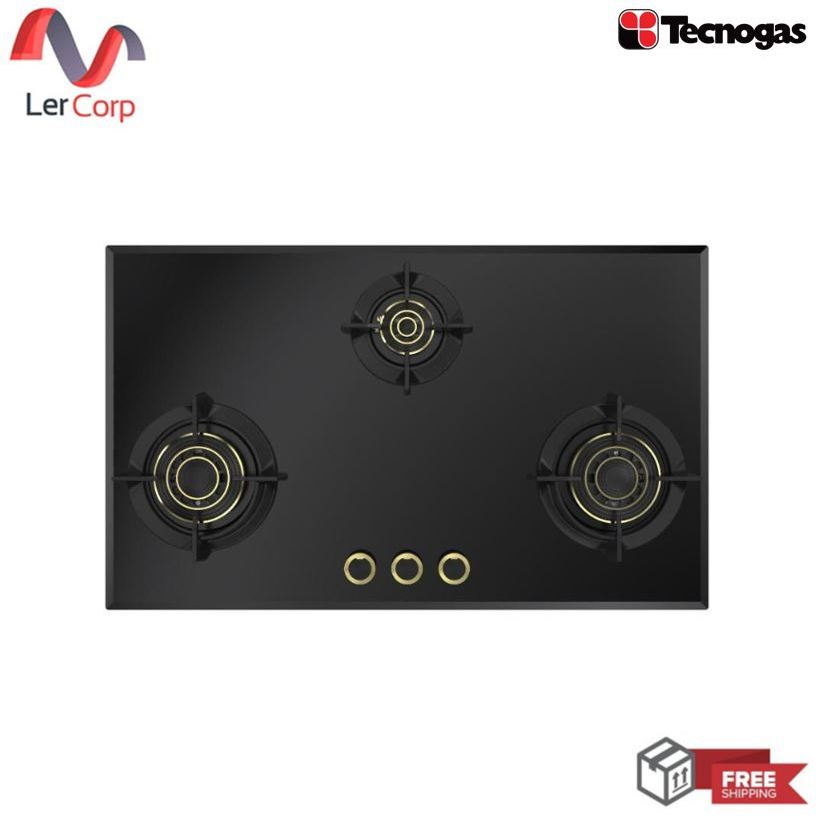 (Tecno) เตาแก๊ส 3 หัว แบบฝัง รุ่น TEC HB 3086 GB DIRECT FLAME