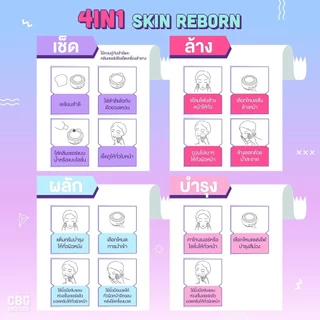 CBG Devices 4in1 Skin Reborn เครื่องล้างหน้าสุดล้ำ มี4โหมดอัจฉริยะ เช็ด/ล้าง/ผลัก/ยกกระชับ มีแบตในตัว กันน้ำได้(4SR)