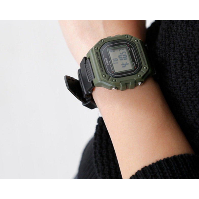 casio ของแท้ประกันศูนย์ นาฬิกาคาสิโอ ผู้ชาย W-218 รุ่น W-218H / SMILEYTIME ประกันศูนย์cmg/c-thong