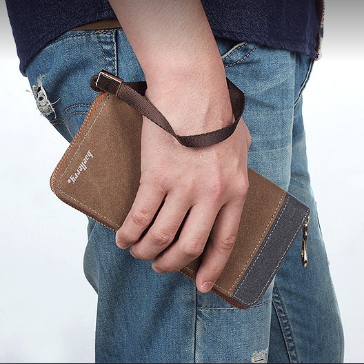 🔻 BOWEISI WALLET BAG'S🔻 กระเป๋าสตางค์ กระเป๋าผู้ชายใบยาว ช่องใส่หลายช่อง สามารถ ใส่มือถือได้ 🔷 ร้านไทยส่งไว✅