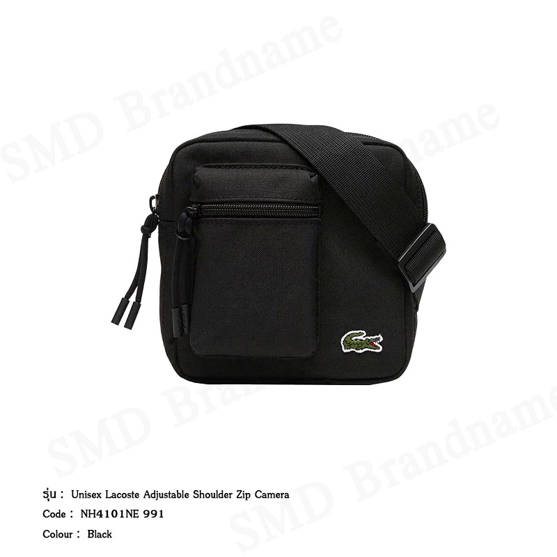 Lacoste กระเป๋าสะพายข้าง รุ่น Unisex Lacoste Adjustable Shoulder Zip Camera Code: NH4101NE 991