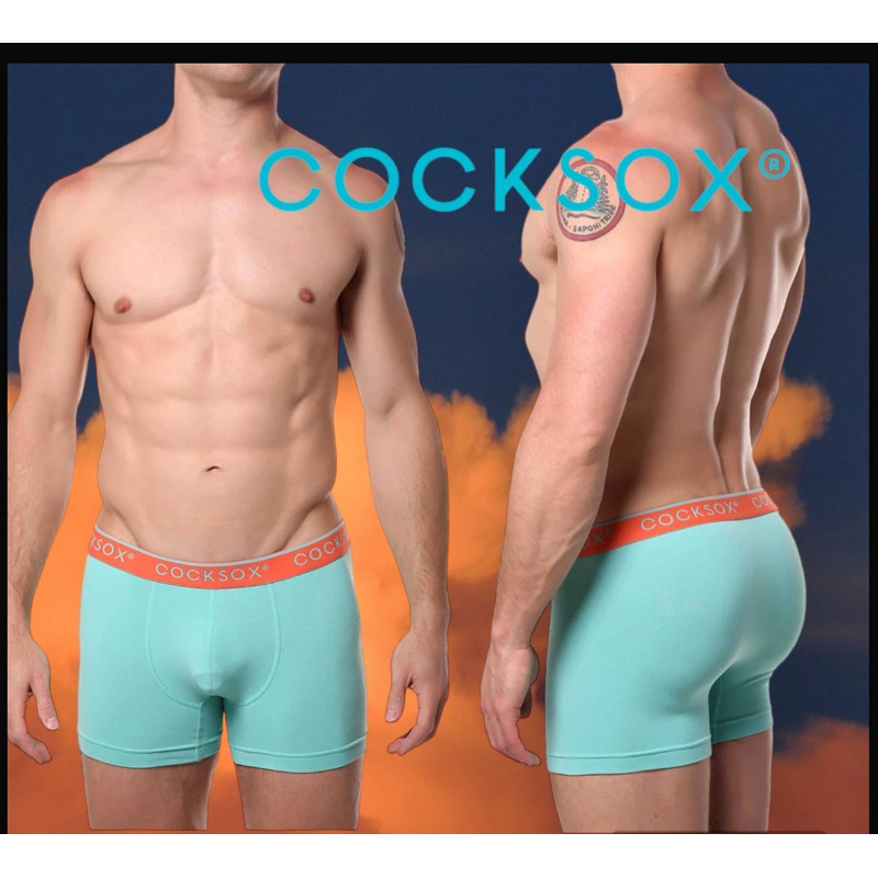 กางเกงในชาย Cocksox boxer briefสีเขียว เสปรด  size S