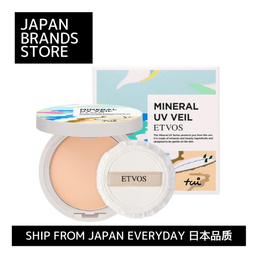 【ส่งตรงจากญี่ปุ่น】ETVOS Mineral UV Veil 2023 SPF45 PA+++ 7g Sunscreen Pressed Powder