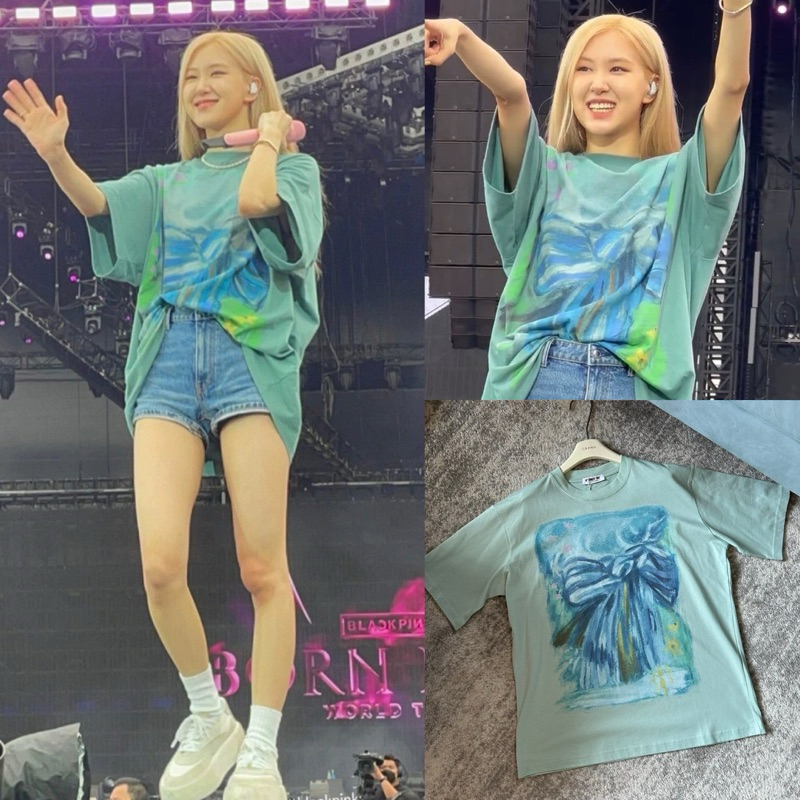 พร้อมส่ง เสื้อยืดคอกลม แขนสั้น สกรีนลายด้านหน้าแบบโรเซ่ TAG   YT- FACTORY ราคา ถูกที่สุด ดีลบีเคเค แกลเลอรีภาพที่ 8