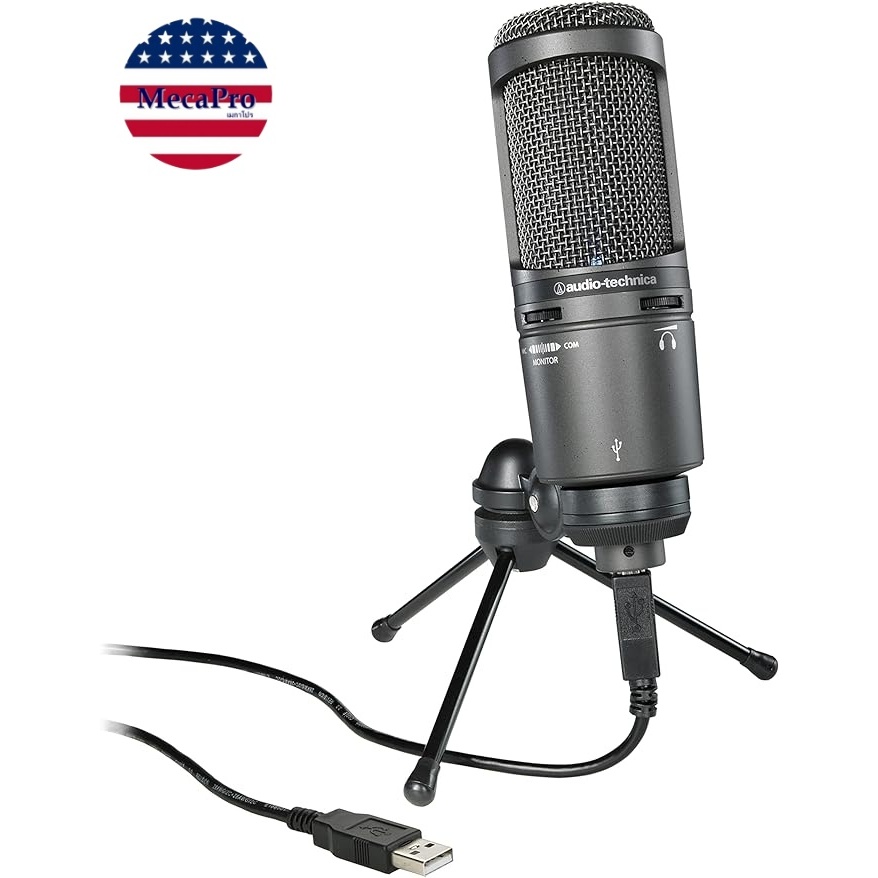 Audio Technica® Cardioid Condenser Microphone AT2020USB+ ไมโครโฟนคอนเดนเซอร์ แบบCardioid