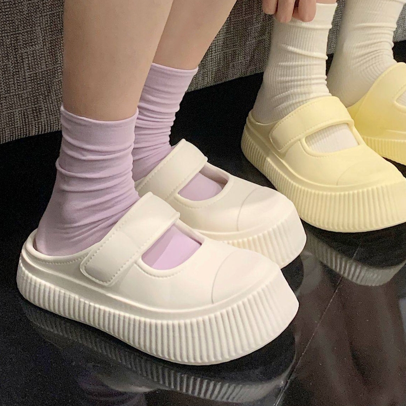 HANGROO SHOES 028 รองเท้าแตะ รองเท้าแตะแบบสวม นุ่มสบายเท้า มี4สีให้เลือก