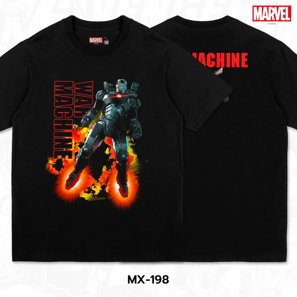 Power7Shop เสื้อยืดการ์ตูน มาร์เวล WAR MACHINE ลิขสิทธ์แท้ MARVEL COMICS T-SHIRTS (MX-198)