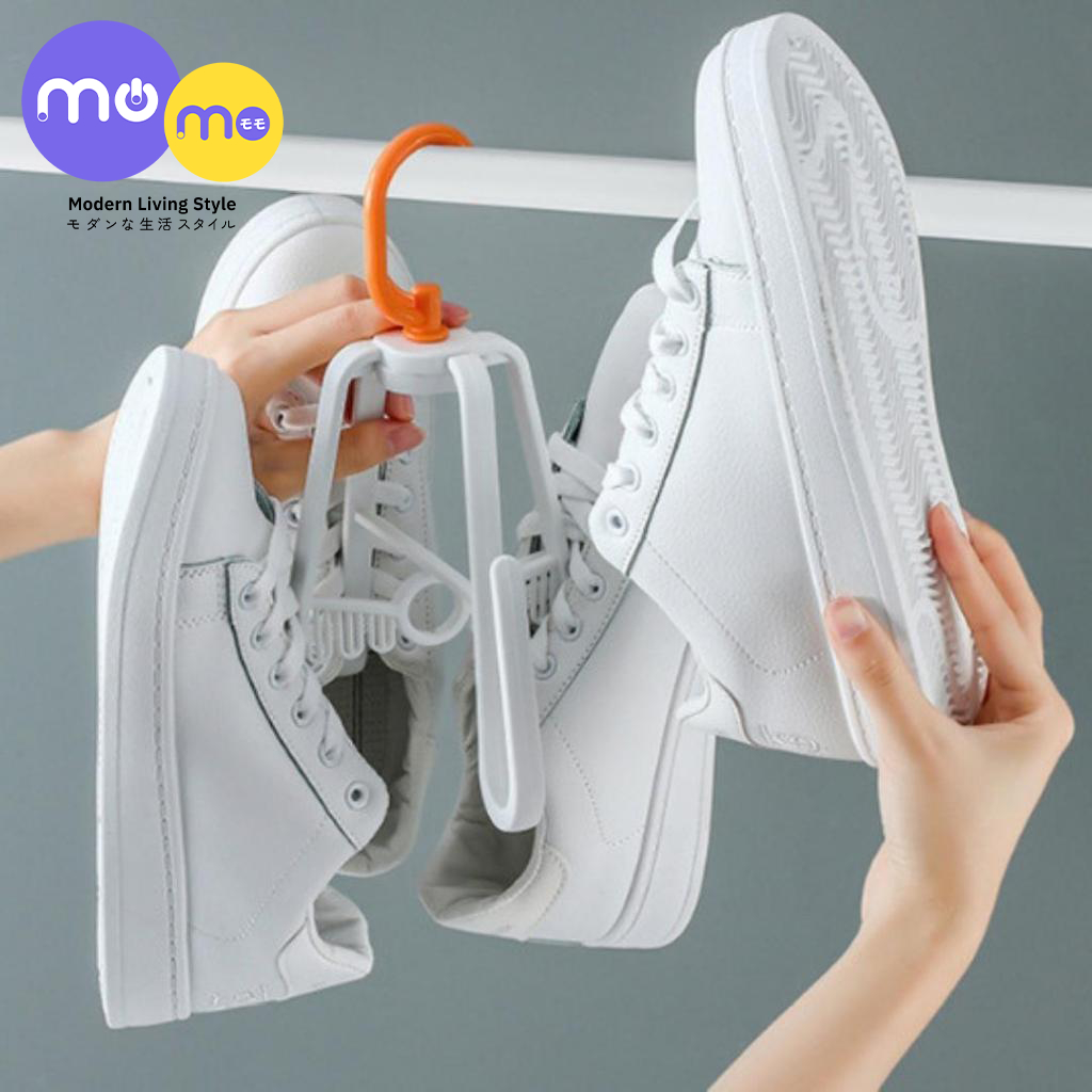 MOMO ที่แขวนรองเท้า ไม้แขวนรองเท้า ตากรองเท้า แบบพลาสติก ที่ตากอเนกประสงค์พลาสติก MC1-004