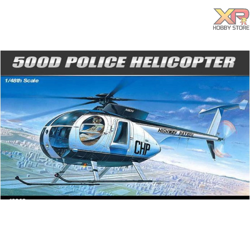 [Academy Model] 1/48: (1643) HUGHES 500-D (AC 12249)