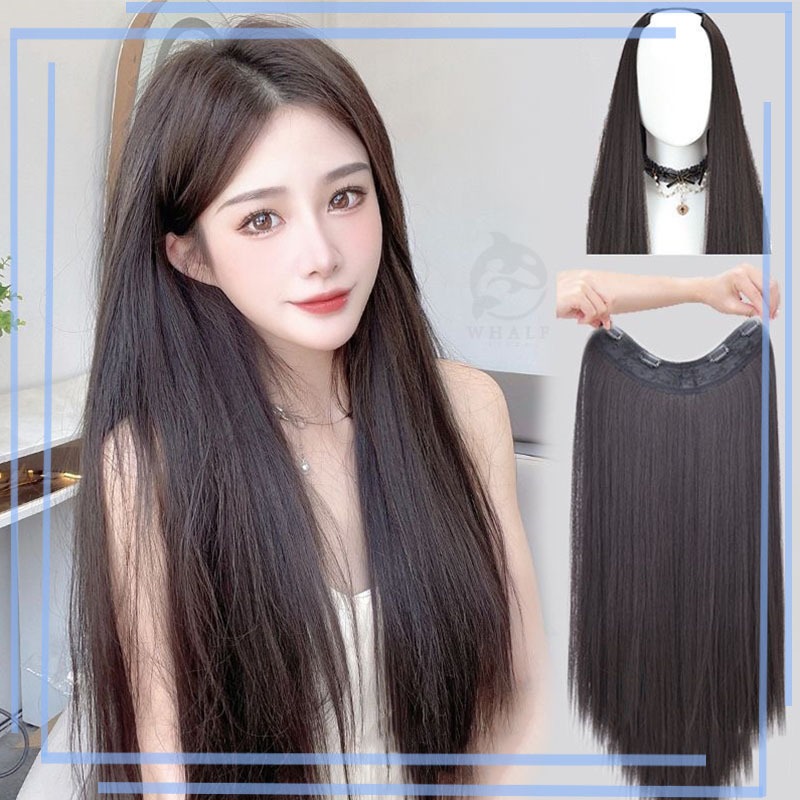 🔥พร้อมส่ง🔥แฮร์พีชแบบแพ ผมตรง ทรงV แฮร์พีช แบบแพ ผมตรง 60cm 40cm หนาสุด 180g แฟชั่นเหมาะสำหรับผู้หญิงทุกคน