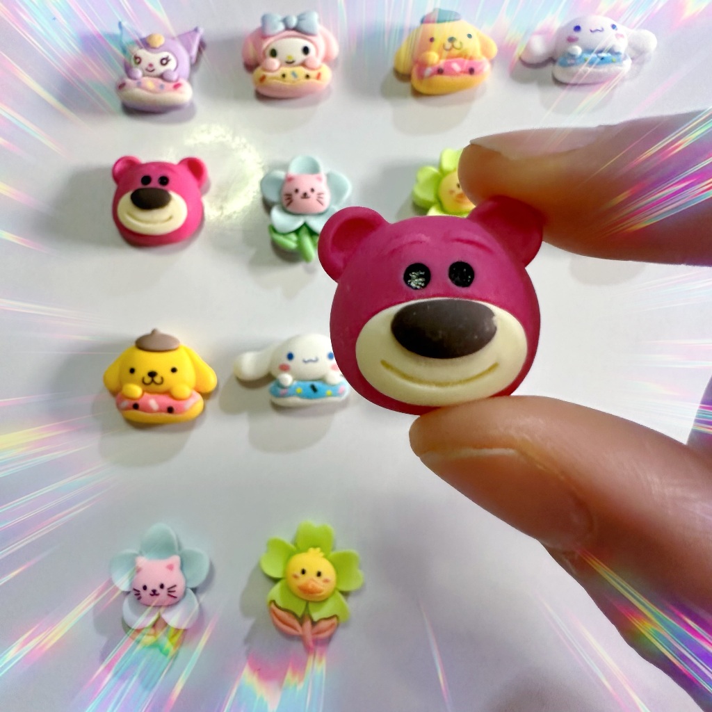พร้อมส่ง🚩ตุ๊กตาเรซิ่นติดเคสโทรศัพท์ ตกแต่งเครื่องประดับอุปกรณ์ DIY