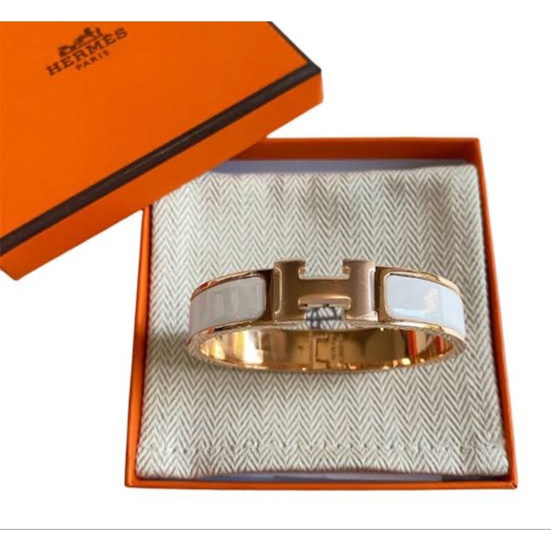 กำไล Hermes / กำไล ตัว H งานแท้ได้ ไม่ลอกไม่ดำ