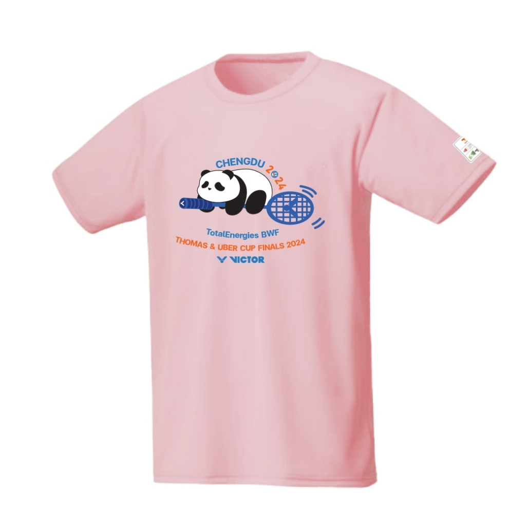 เสื้อกีฬา VICTOR รายการ BWF Thomas & Uber Cup Finals 2024(แพนด้าขี่ไม้แบด) พร้อมส่ง