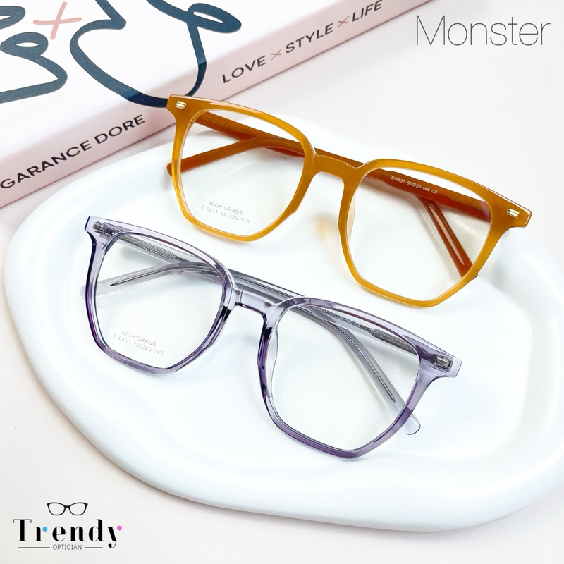กรอบแว่นตารุ่น ’Monster‘ ทรงเหลี่ยมover size เฉพาะกรอบพร้อมส่ง (ตัดเลนส์สายตารอ 5-7 วัน)