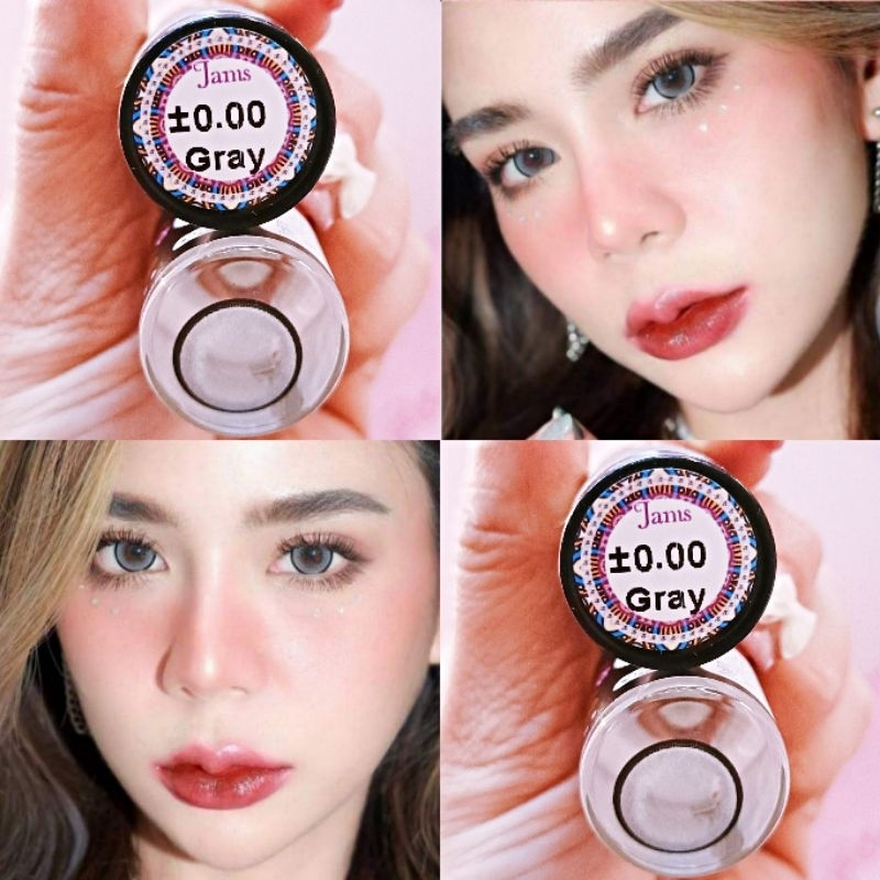 บิ๊กอาย รุ่นขายดีOh soul สีเทา-น้ำตาล ตาโต ลายสวยๆๆแถมตลับทุกคู่จ้า ใส่แล้วปัง