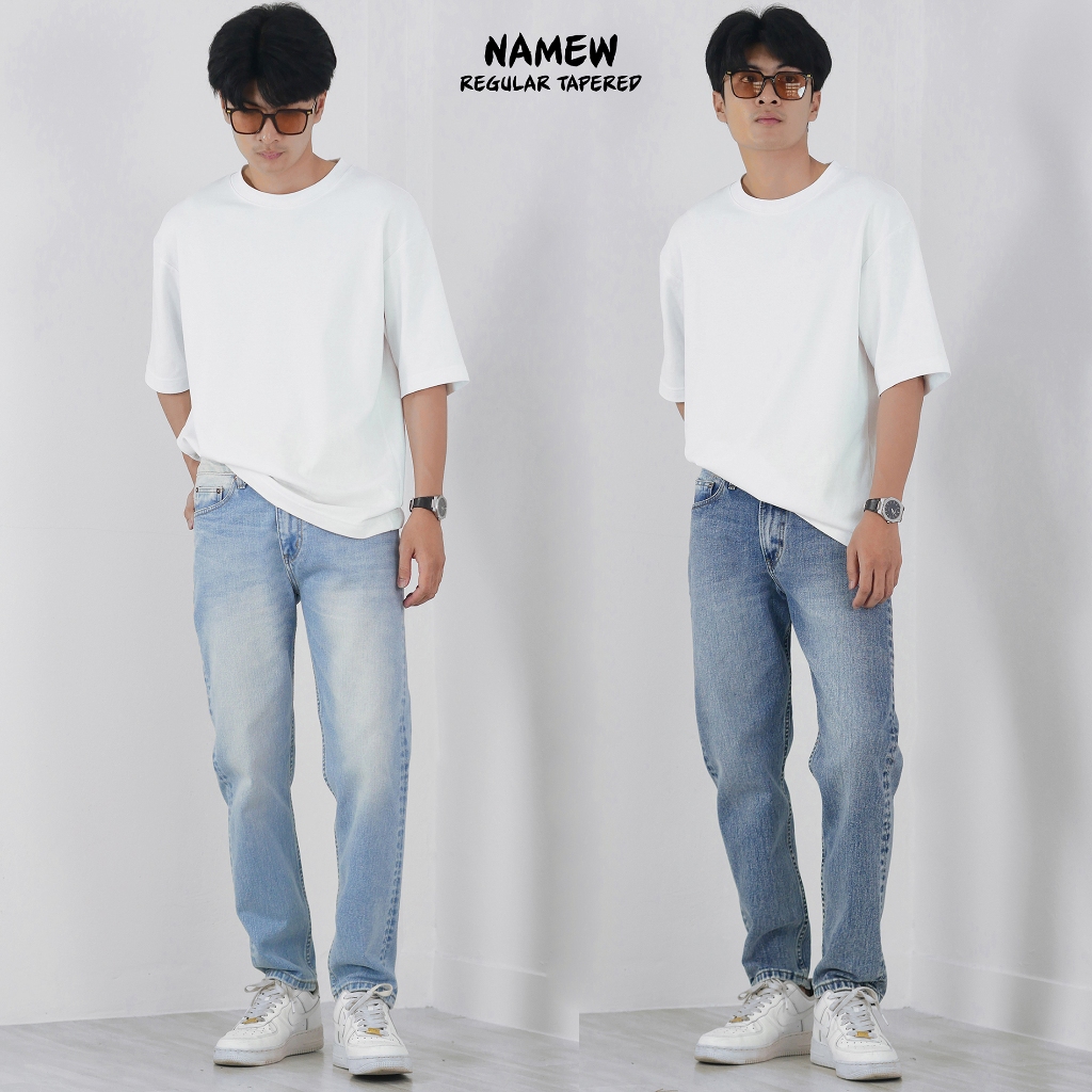 NAMEW Regular Tapered Jeans 3สี
