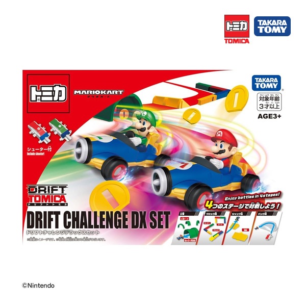 ● Takara Tomy โทมิก้า โมเดลรถ Tomica Mario Kart Drift Challenge DX Set
