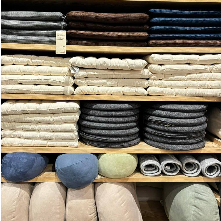 MUJI มูจิ 🇯🇵 เบาะและหมอน ไส้บัควีท BUCKWHEAT CUSHION เบาะรองนั่ง หนา นุ่มมาก รองเก้าอี้ Seat Cushion