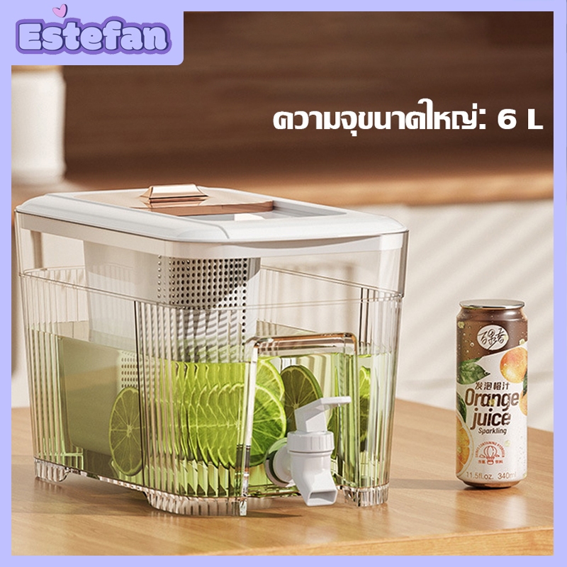 คลูเลอร์น้ำ 5L รุ่นอัพเกรด ถังน้ำดื่ม พร้อมก๊อกน้ำ1หัวที่ใส่น้ำดื่ม พลาสติกPPเกรดอาหาร