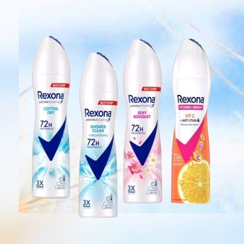 เซโลน่า สเปรย์ระงับกลิ่นกาย ชาวเวอร์คลีน หอมสดชื่นยาวนาน #Rexona 135ml.