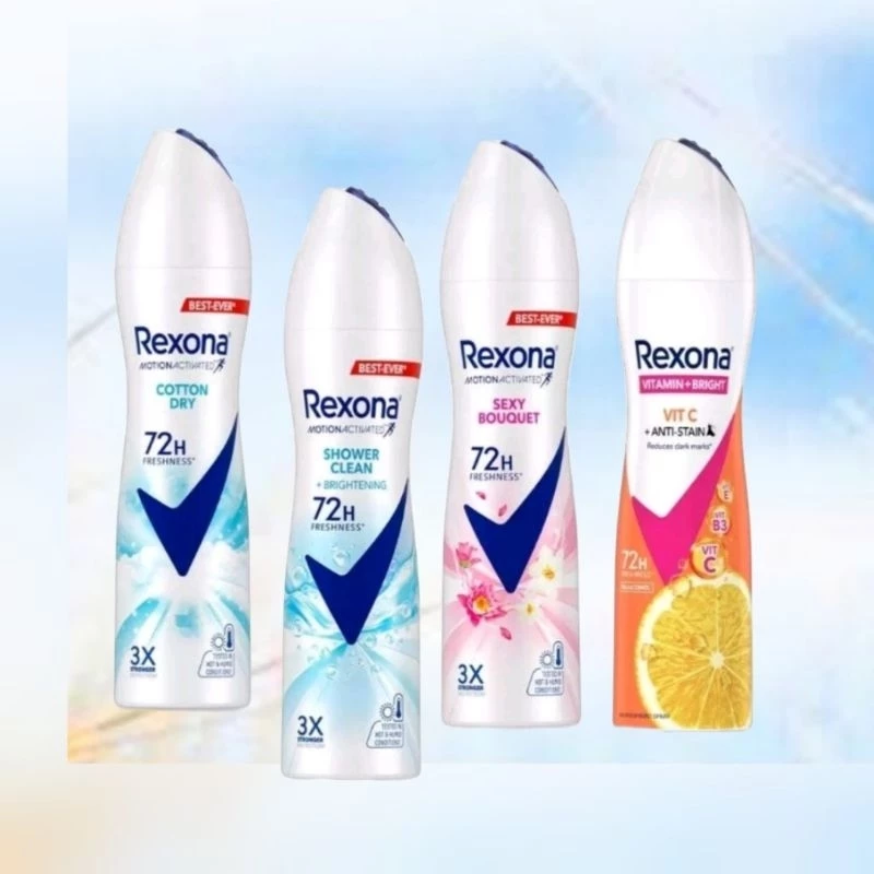 เซโลน่า สเปรย์ระงับกลิ่นกาย ชาวเวอร์คลีน หอมสดชื่นยาวนาน #Rexona 135ml.