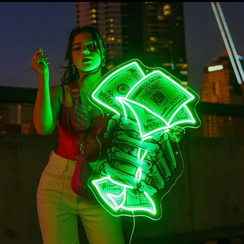 (ลิ้งสำหรับลูกค้าสั่งซื้อขนาดตามต้องการ,หรือแบบตามสั่ง) ป้ายไฟ ไฟ Flex LED กันน้ำ