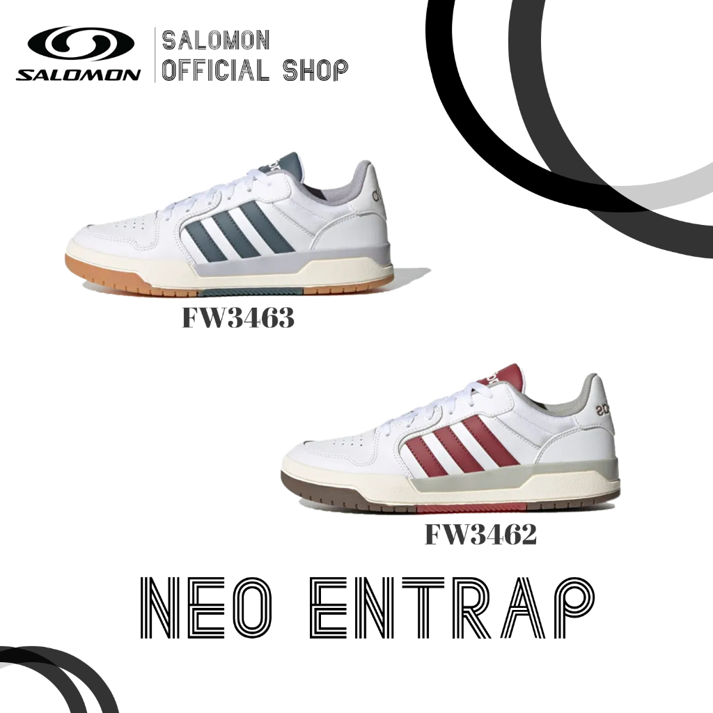รองเท้าผ้าใบ  Adidas Neo Entrap Red white / White green ของแท้100%