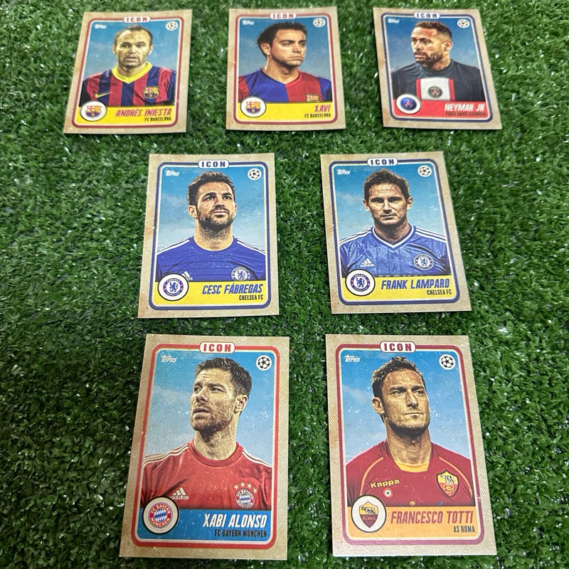 การ์ดสะสมฟุตบอล Topps ชุด ตำนาน ICON แต่ละทีม ลิขสิทธิ์แท้