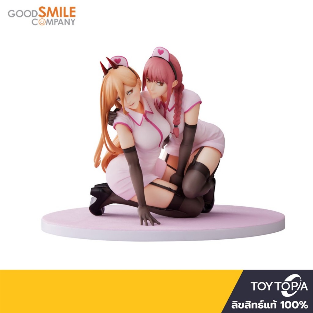 (409286) Power & Makima Nurse Ver.: Chainsaw Man 1/7 Scale By Furyu Corporation