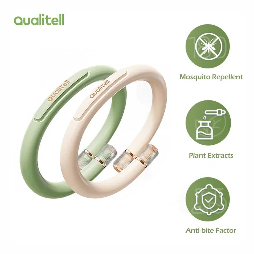 สร้อยข้อมือกันยุง Xiaomi Qualitell Mosquito Repellent Bracelet  กลิ่นหอม ไล่ยุงได้ ผู้ใหญ่ เด็ก แคมป์ปิ้ง เดินป่ากลางแจ้