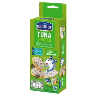 Nautilus Tuna Spread Nori นอติลุส ทูน่าสเปรด รสสาหร่าย 85 กรัม + แคร็กเกอร์